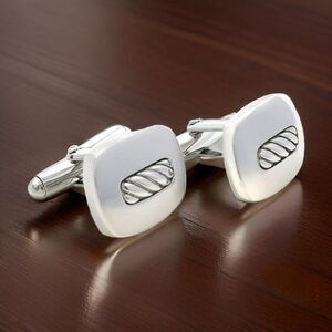 David Yurman Authentic Estate Cufflinks Silver DY493